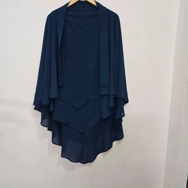 Blue_Premium_Soft_Faux_Georgette_Tie_Back_Strings_Khimar