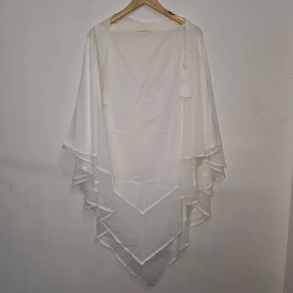 White_Premium_Soft_Faux_Georgette_Tie_Back_Strings_Khimar