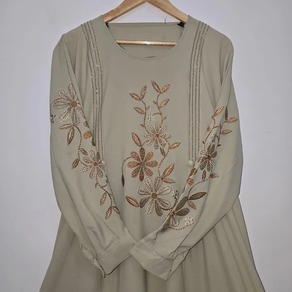 Cream_Georgette_Abaya_With_Golden_Embroidery