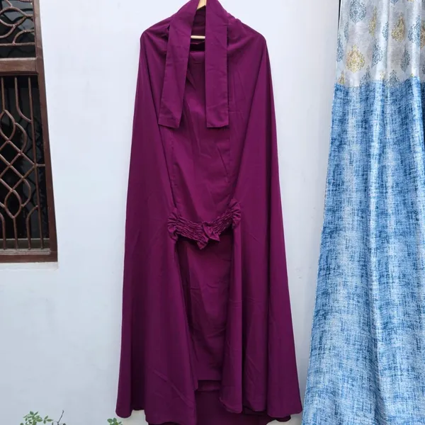 Purple_Firdaus_Fabric_Adjustable_Jilbab_&_Skirt