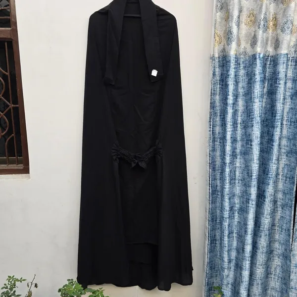 Black_Firdaus_Fabric_Adjustable_Jilbab_&_Skirt