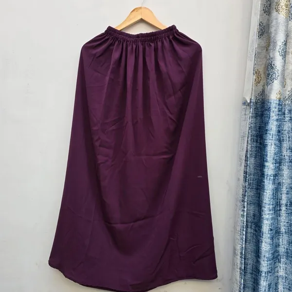 Wine_Firdaus_Fabric_Adjustable_Jilbab_&_Skirt