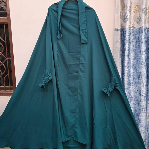 Peacock_Firdaus_Fabric_Adjustable_Jilbab_&_Skirt