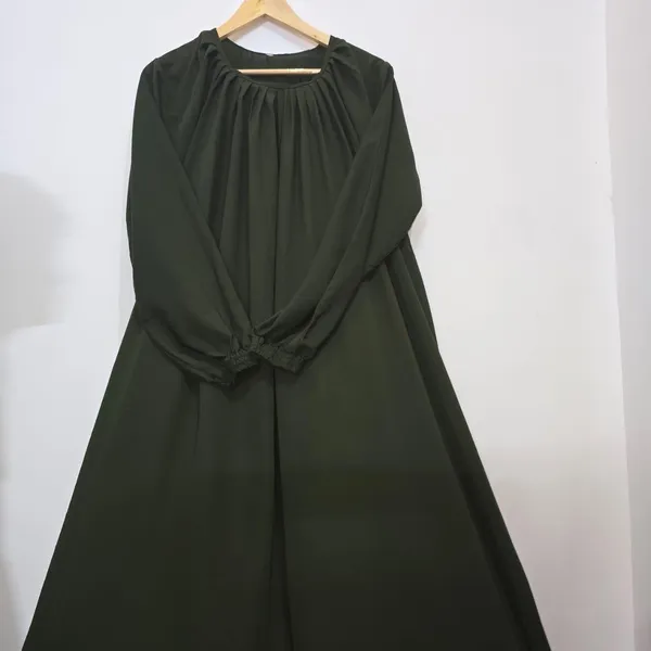 Green_Cotton_Basic_Abaya_For_Women