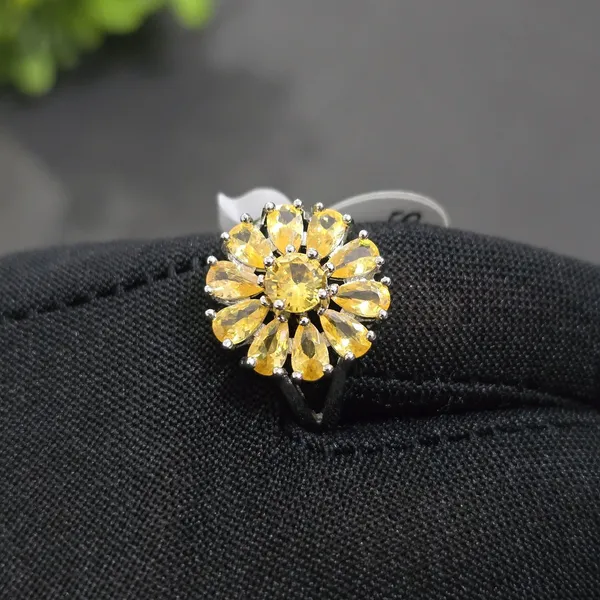 Yellow_Stainless_Steel_Sapphire_Pendant_Set