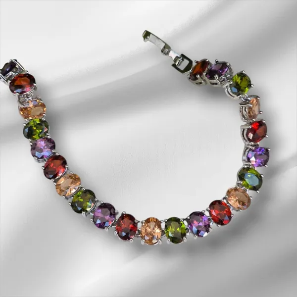 Multicolor_Stainless_Steel_Oval_Shaped_Bracelet
