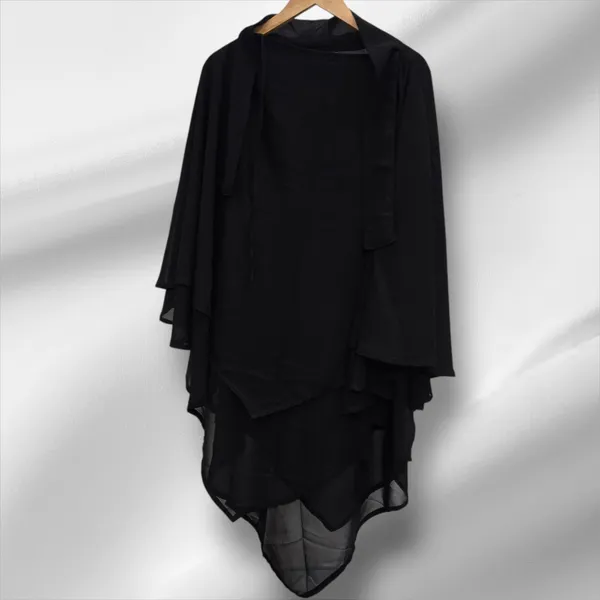 Black_Premium_Soft_Faux_Georgette_Khimar