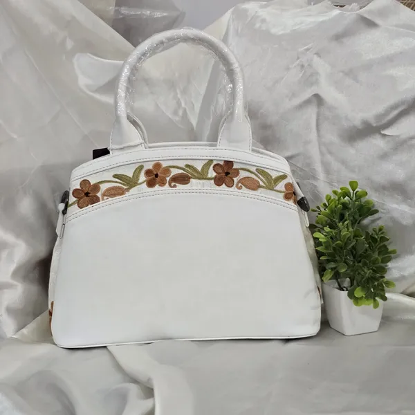 White_Leather_Sling_Bag_For_Women_&_Girls