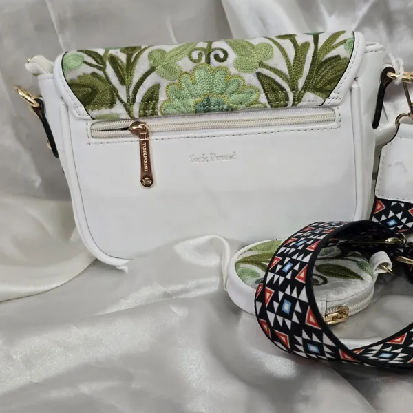 White_Leather_Sling_Bag_For_Women_&_Girls