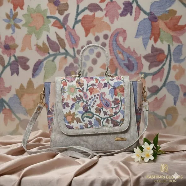 Ash_Grey_Leather_Sling_Bag_For_Women_&_Girls