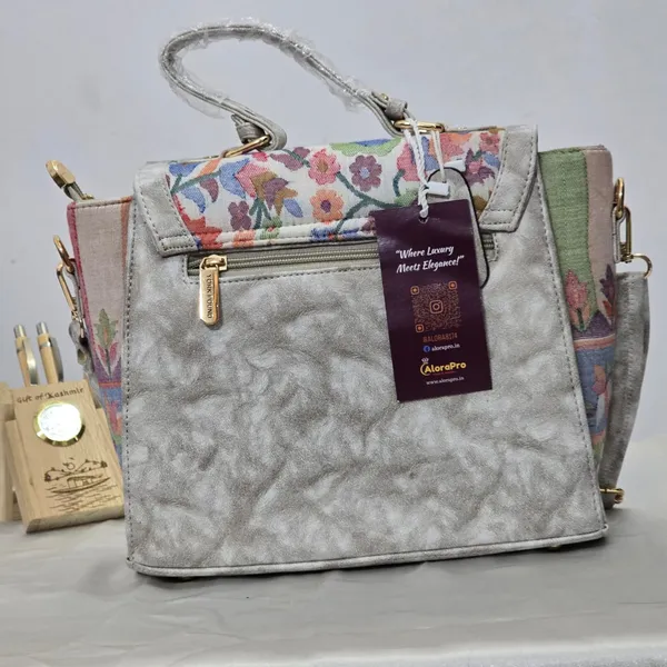 Ash_Grey_Leather_Sling_Bag_For_Women_&_Girls