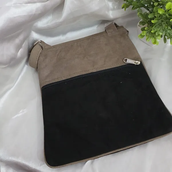 Black_&_Brown_Leather_Sling_Bag_For_Women_&_Girls