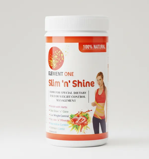 Element_One_Slim_N_Shine_–_Banana_with_Strawberry_Flavour_|_Herbal_Slimming_Protein_Powder_for_Weight_Loss,_Fair_&_Glowing_Skin_|_High_Protein,_Low_Fat,_Ayurvedic_Formula_with_No_Added_Sugar