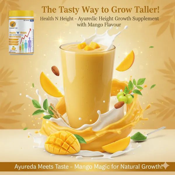 Element_One_Health_N_Height_–_Mango_Flavour_|_Ayurvedic_Height_Growth_Nutrition_for_Boys_&_Girls_|_Herbal_Extracts,_Vitamins_&_Minerals_for_Strong_Bones,_Immunity_&_Overall_Growth