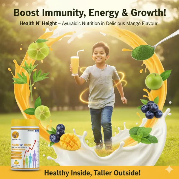 Element_One_Health_N_Height_–_Mango_Flavour_|_Ayurvedic_Height_Growth_Nutrition_for_Boys_&_Girls_|_Herbal_Extracts,_Vitamins_&_Minerals_for_Strong_Bones,_Immunity_&_Overall_Growth