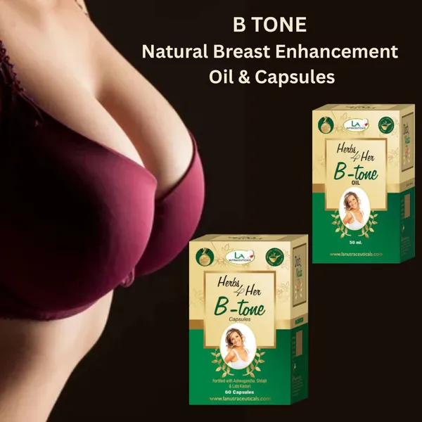 B_Tone_Breast_Capsule_&_Massage_Oil_|_Natural_Breast_Enhancer_for_Women_|_Firmness,_Volume_&_Confidence_Support