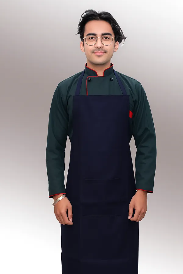Dark_Blue_Professional_Look_Cotton_Full_Sleeve_Apron