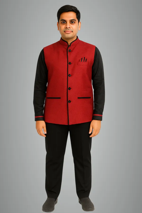 Black_&_Red_Catering_Stewards_Uniform_Full_set