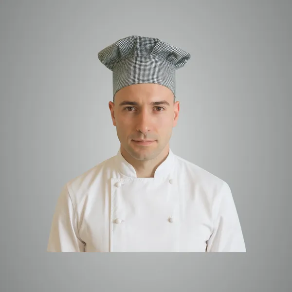 Gray_&_Black_Makki_check_Chef_cap