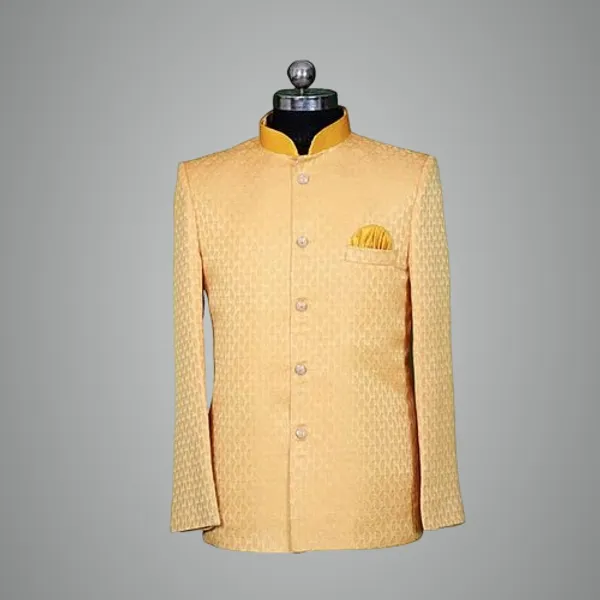 Golden_Jodhpuri_Design_Catering_Stewards_Service_Coat