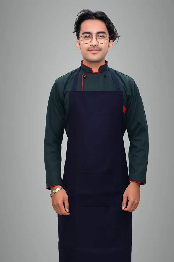 Dark_Blue_Professional_Look_Cotton_Full_Sleeve_Apron