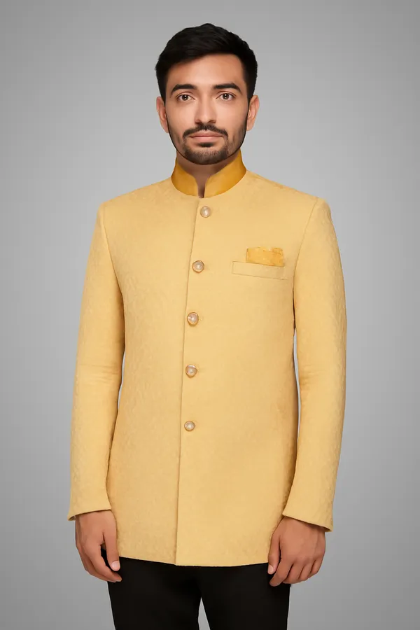 Golden_Jodhpuri_Design_Catering_Stewards_Service_Coat