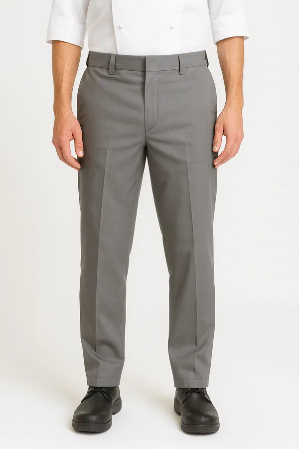 Steel_Gray_Cotton_Chef_Pant