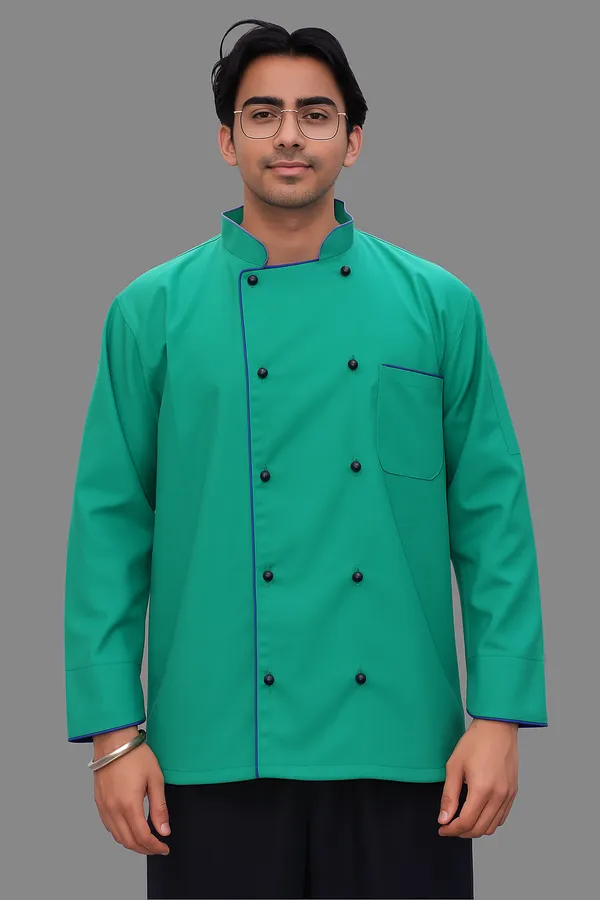 Light_Green_Professional_Look_Cotton_Piping_Chef_Coat