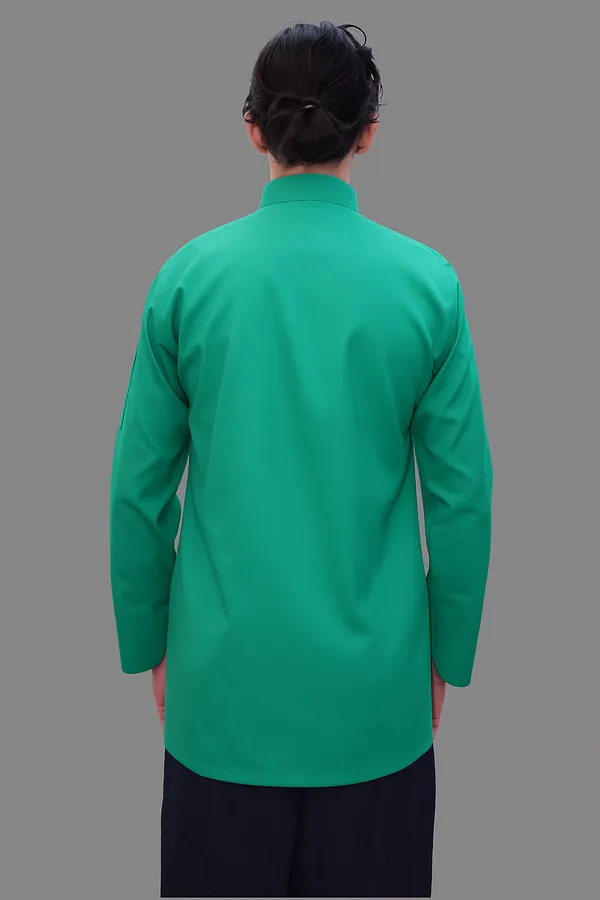Light_Green_Professional_Look_Cotton_Piping_Chef_Coat
