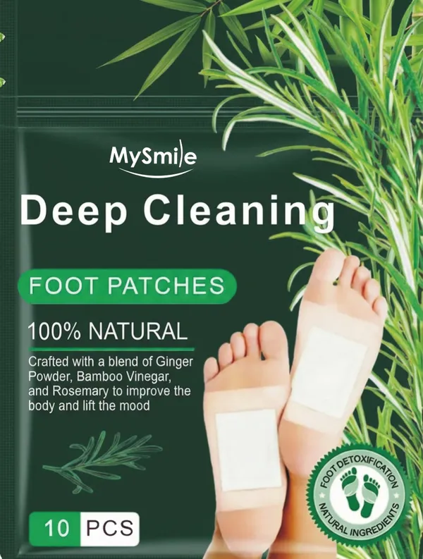 Mysmile_Foot_Patches_20_Patch,_Cleansing_Toxin_Remover_Foot_Pads,_Pain_Relief,Stress_Relief_Sleep_Patch_For_Detoxification,_For_Men_&_Women_(Pack_Of_2_=_20_Patch)