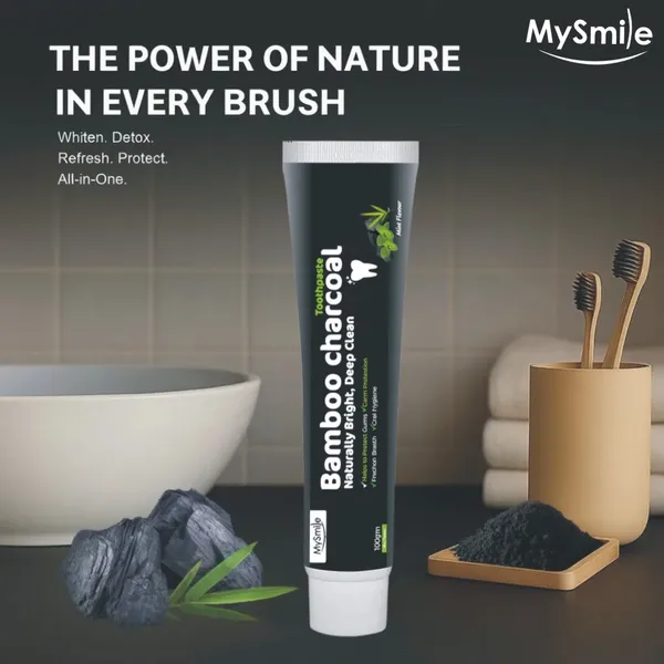 Mysmile_Bamboo_Charcoal_Toothpaste,_Naturally_Bright,_Deep_Clean,_100Ml_&_Niacinamide_Toothpaste,_Cleaning,_Freshness_For_Hours