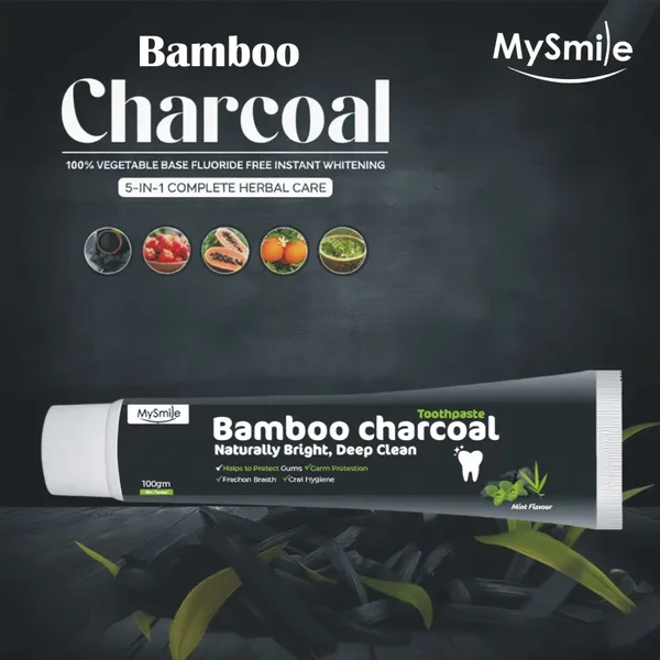 Mysmile_Bamboo_Charcoal_Toothpaste,_Naturally_Bright,_Deep_Clean,_100Ml_&_Niacinamide_Toothpaste,_Cleaning,_Freshness_For_Hours