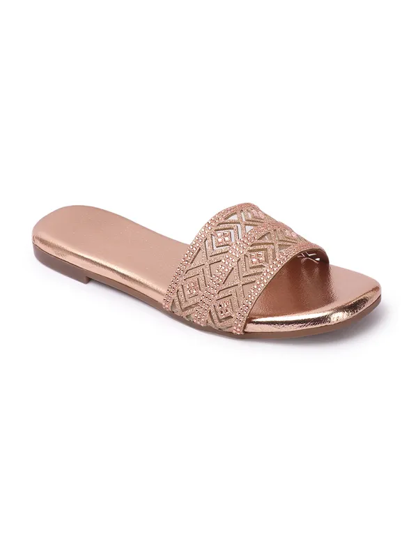 Stylish_Embellished_Ethnic_Flats_sandal_with_Textured_Strap_and_Comfortable_Slip-On_Design_for_Women