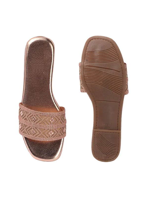 Stylish_Embellished_Ethnic_Flats_sandal_with_Textured_Strap_and_Comfortable_Slip-On_Design_for_Women