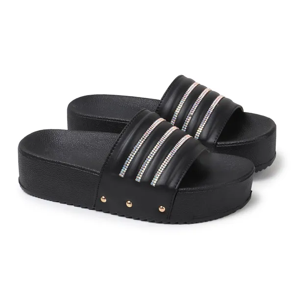 Trendy_and_Black_Platform_Sliders_with_Rhinestone_Straps_for_Women