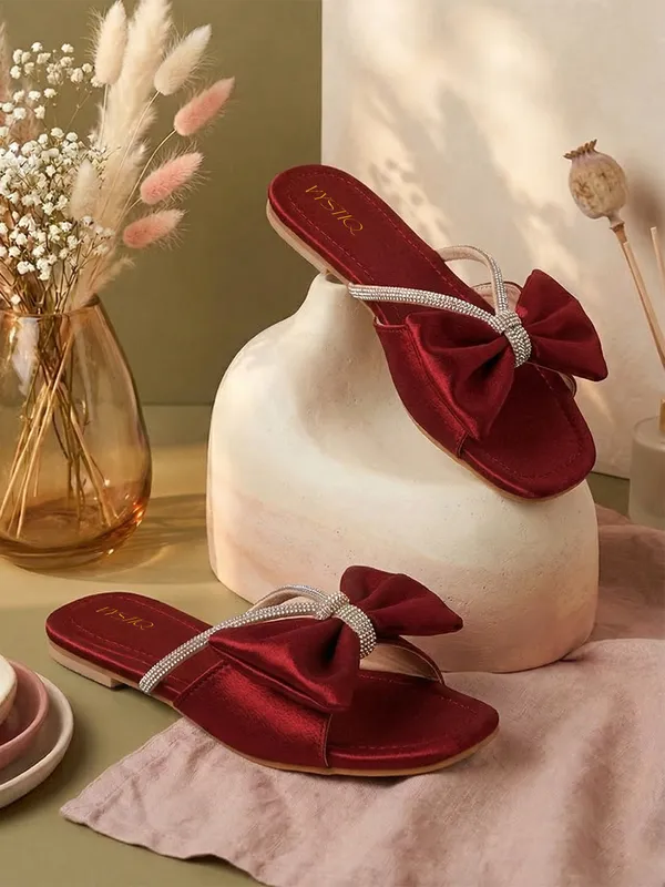 Stylish_Bow_Embellished_Flat_Slip-On_Sandals_for_Women