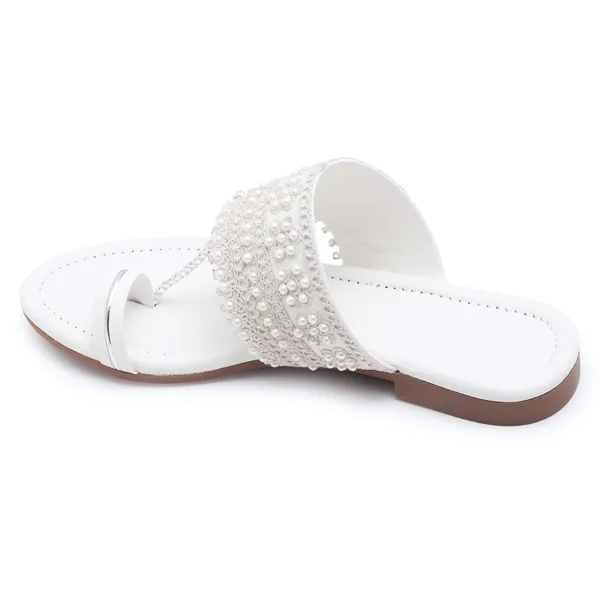 Elegant_Pearl_Embellished_Kolhapuri_Flat_Sandal_for_Women_with_Soft_Comfort_Sole_and_Ethnic_Festive_Design