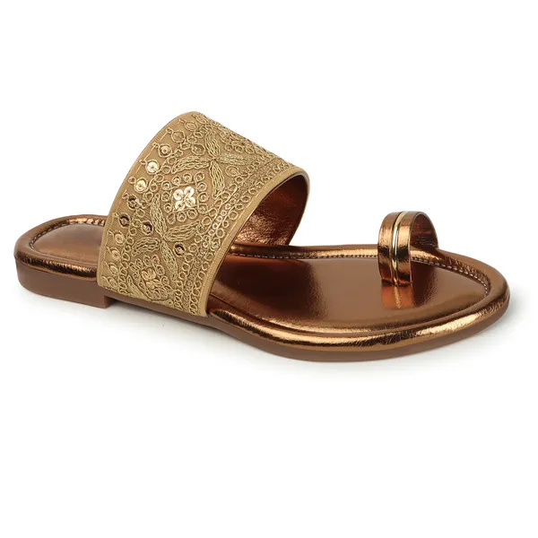 Stylish_Embellished_Ethnic_Flats_sandal_with_Textured_Strap_and_Comfortable_Slip-On_Design_for_Women