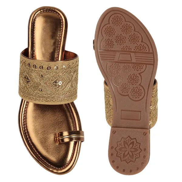Stylish_Embellished_Ethnic_Flats_sandal_with_Textured_Strap_and_Comfortable_Slip-On_Design_for_Women