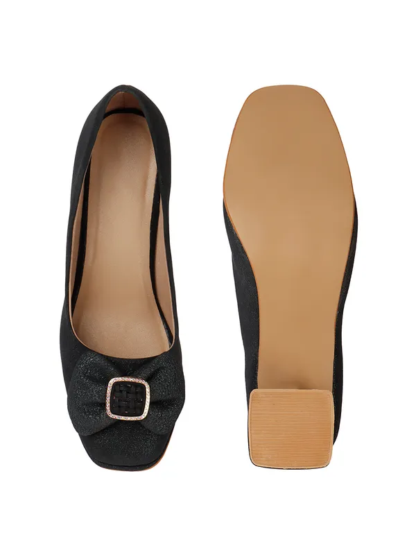 Elegant_Black_Party_Block_Heels_for_Women_with_Bow_and_Buckle_Detail