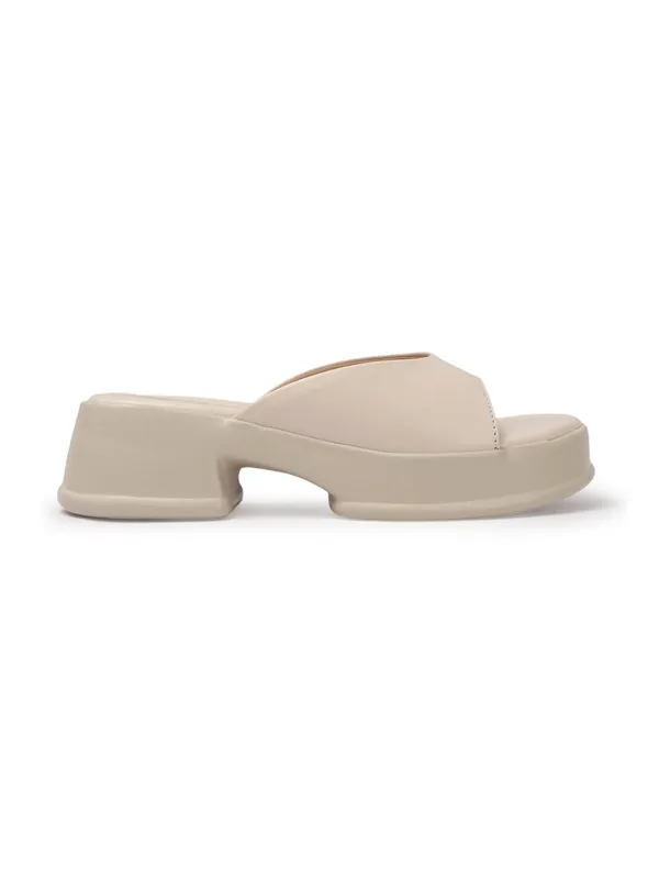 Cream_Faux_Leather_Casual_2_inch_Heel_Sandal_For_Women