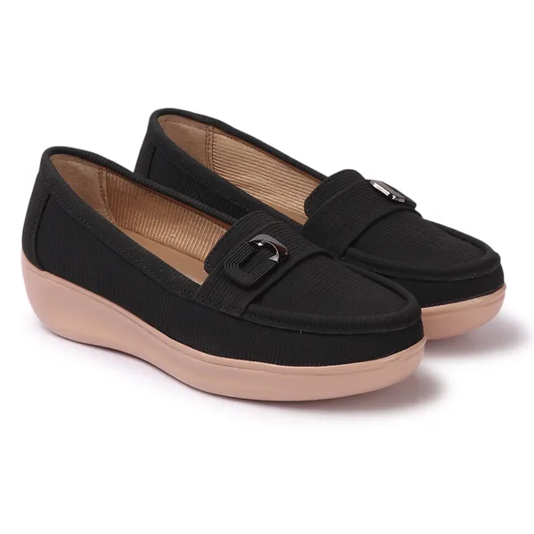 Black_Knit_Fabric_Casual_1.5_inch__Loafers_For_Women