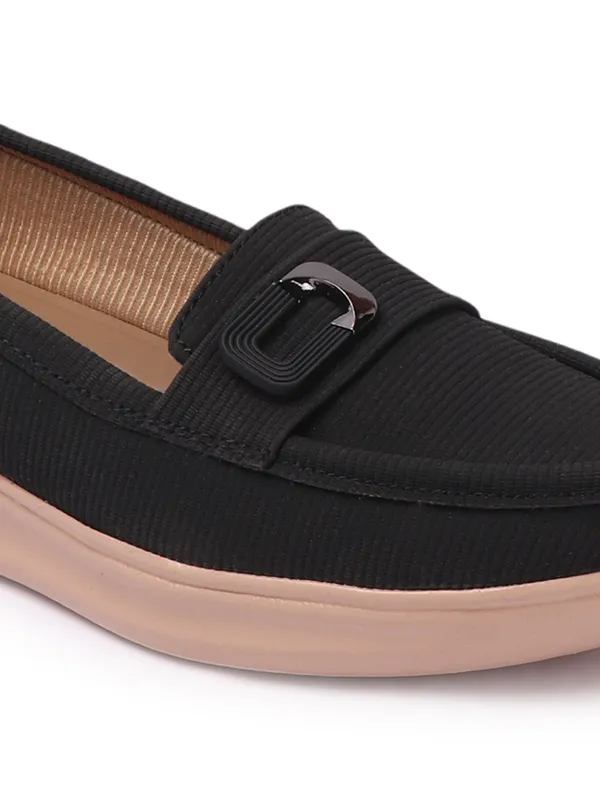 Black_Knit_Fabric_Casual_1.5_inch__Loafers_For_Women