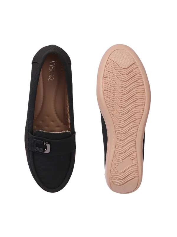 Black_Knit_Fabric_Casual_1.5_inch__Loafers_For_Women