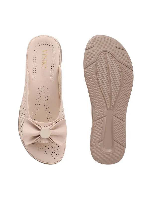 Cream_Synthetic_Casual_2_inch_Heel_Sandals_For_Women