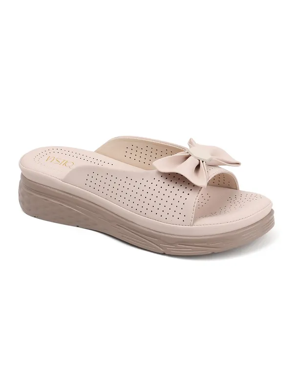 Cream_Synthetic_Casual_2_inch_Heel_Sandals_For_Women