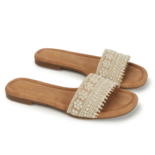 Elegant_slip-on_sandals_with_pearl-studded,_soft_padded_insole,_and_large_decorative_front.Name