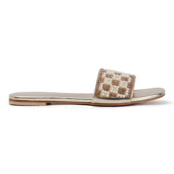 These_flat_slide_sandals_feature_a_metallic_bronze_finish_on_the_footbed_and_sole