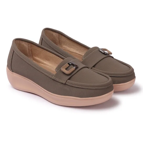 Brown_Knit_Fabric_Casual_Loafers_For_Women__1.5_inch_Loafers_heel