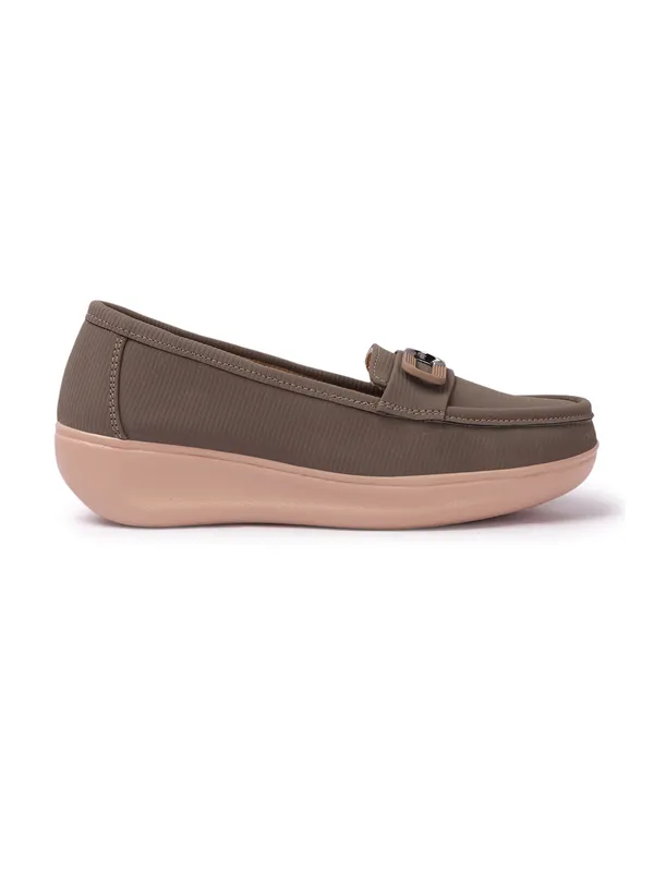 Brown_Knit_Fabric_Casual_Loafers_For_Women__1.5_inch_Loafers_heel